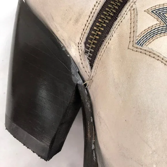 Dan Post® Ladies Loverly White Snip Toe Tall Leather Boots DP4377 - Picture 11 of 11